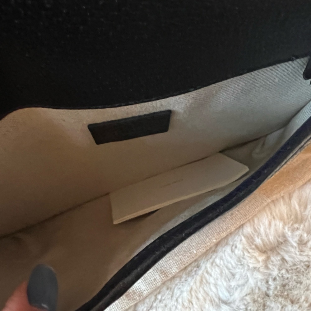 New GUCCI Ophidia GG Supreme Monogram Web Belt crossbody Bag 100/40 Bei… - Picture 11 of 13